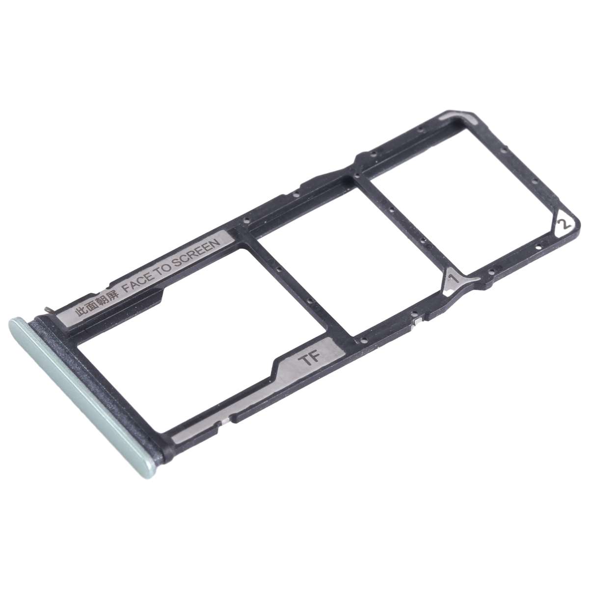 For Xiaomi Redmi 13C 4G SIM Card Tray + SIM Card Tray + Micro SD Card Tray (Black)