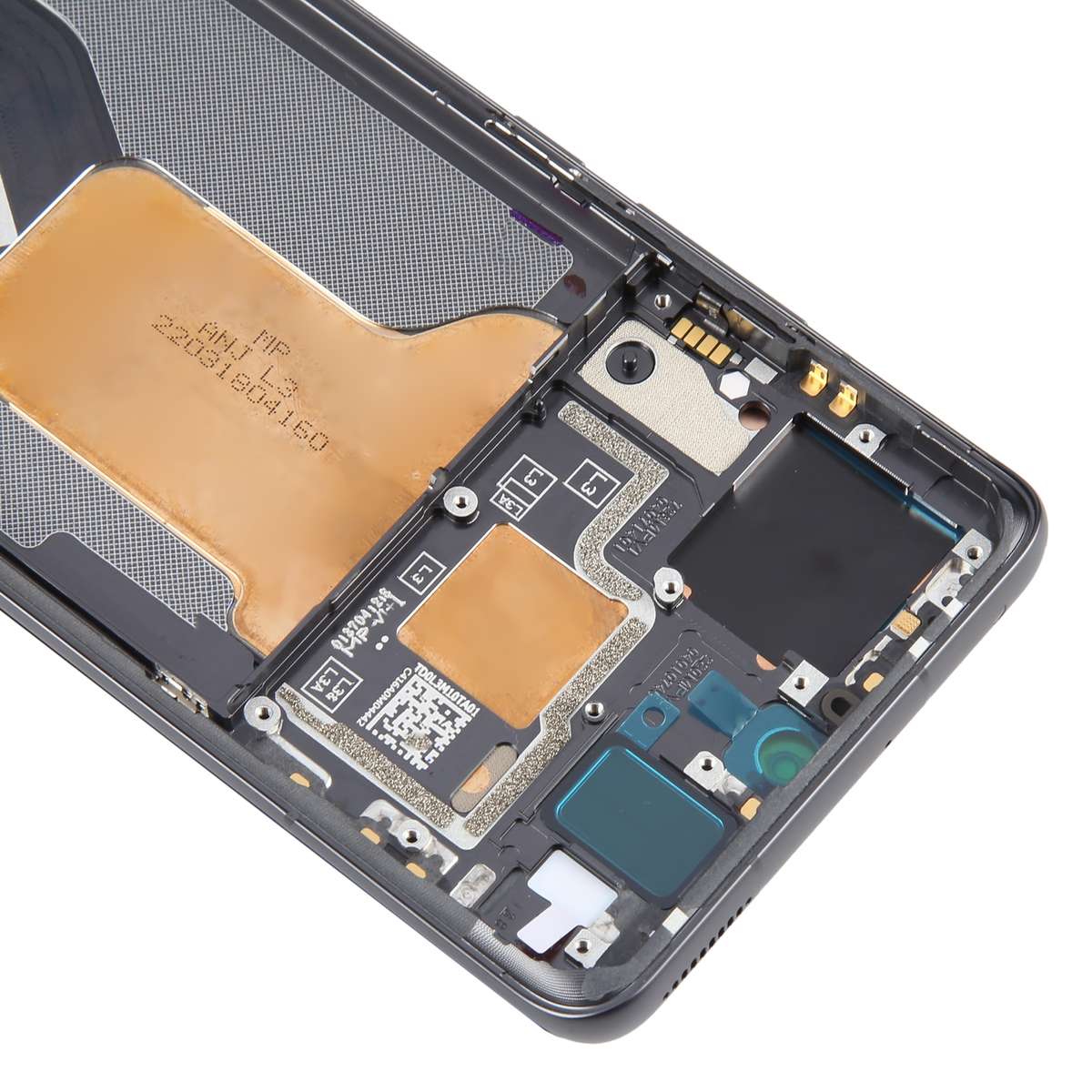 For Xiaomi 12X Original AMOLED Material LCD Screen Digitizer Full Assembly with Frame (Black)