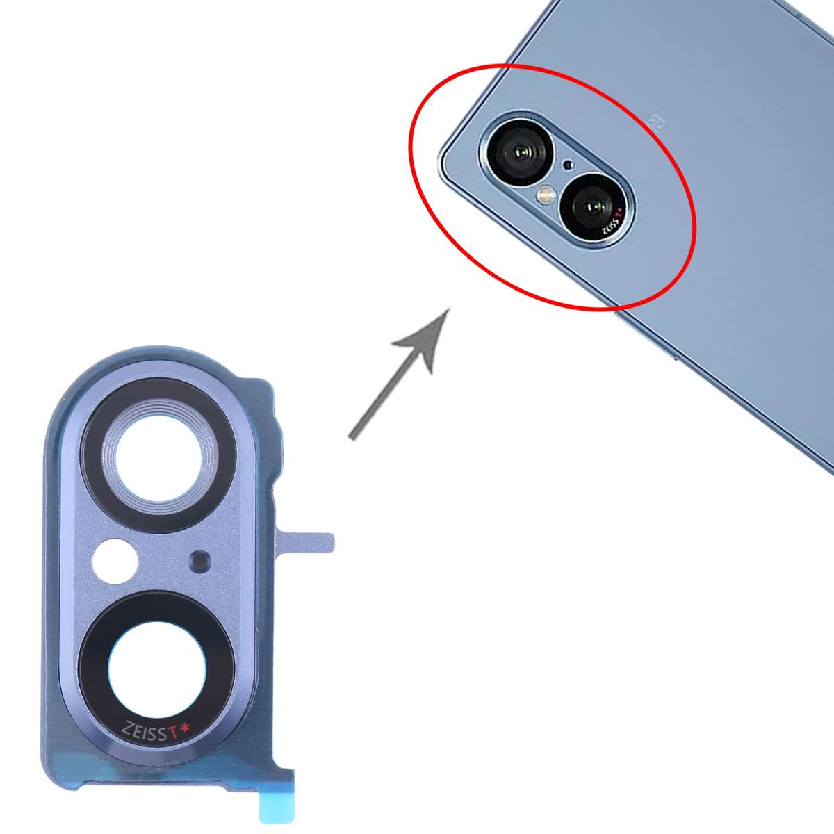 For Sony Xperia 5 V Original Camera Lens Cover (Black)