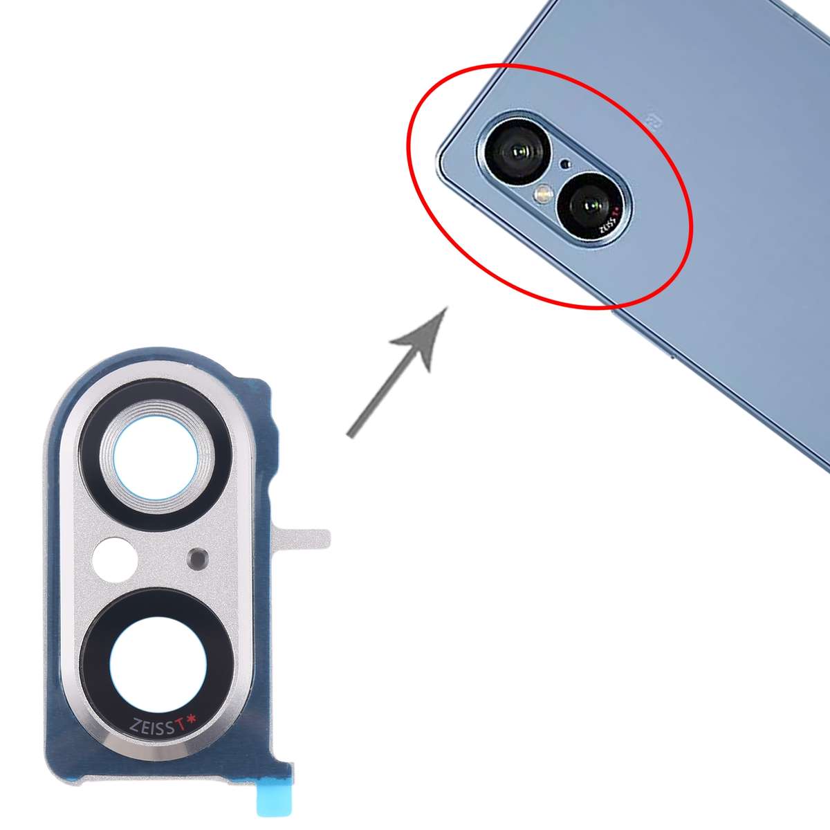For Sony Xperia 5 V Original Camera Lens Cover (Black)
