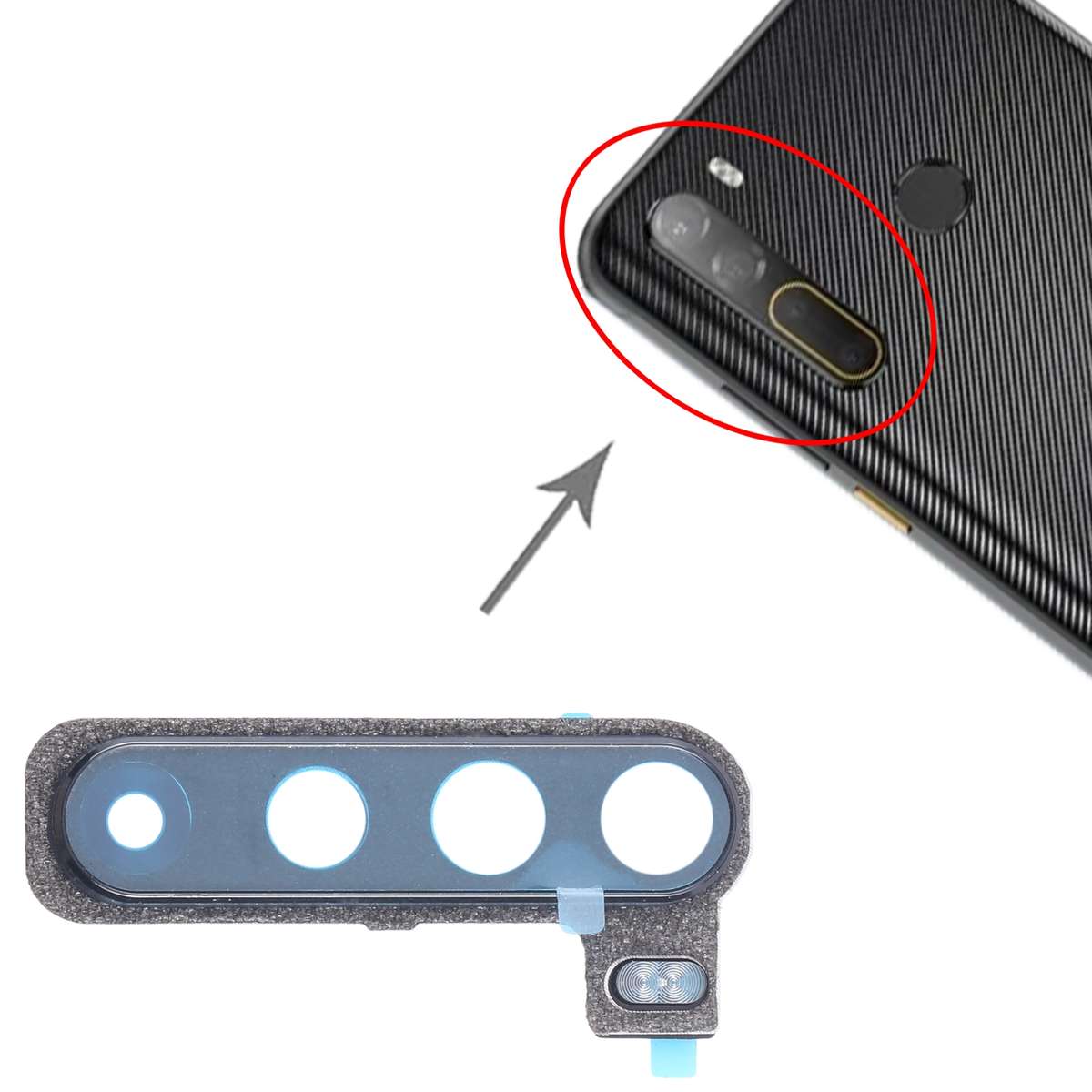 For HTC Desire 20 Pro Original Rear Camera Frame