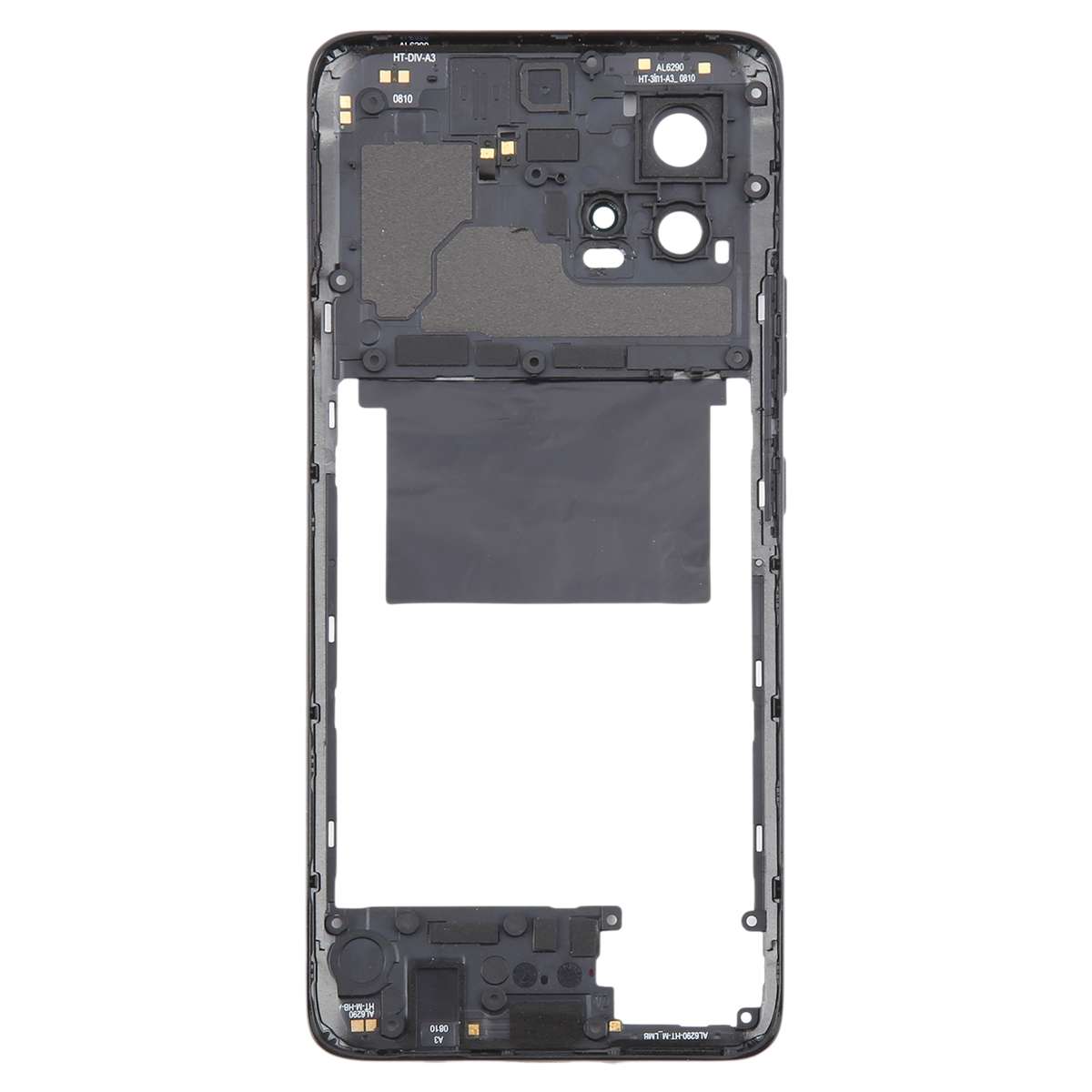 For Motorola Moto G72 Original Middle Frame Bezel Plate (Black)