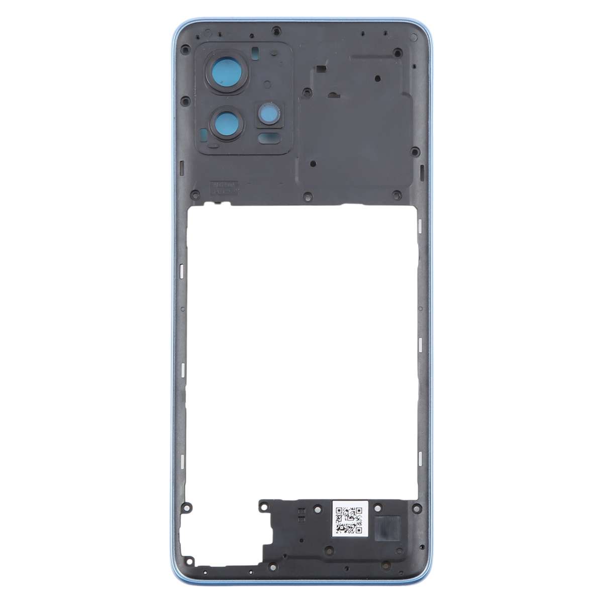For Motorola Moto G72 Original Middle Frame Bezel Plate (Black)
