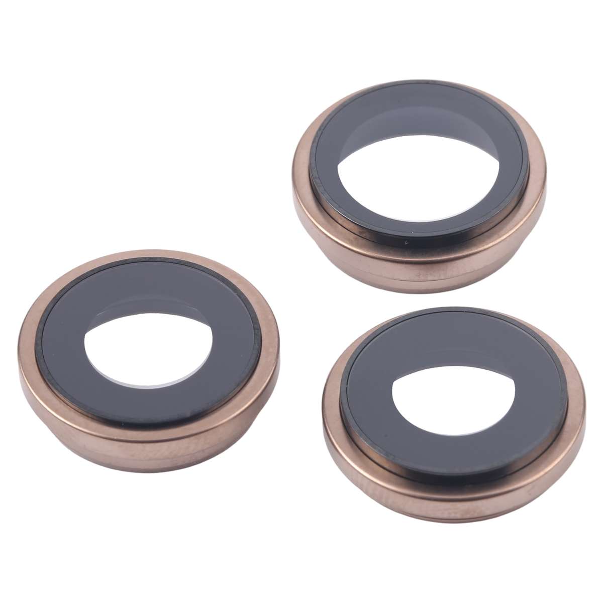 For iPhone 16 Pro Max 3pcs/Set Camera Lens Cover (Black)