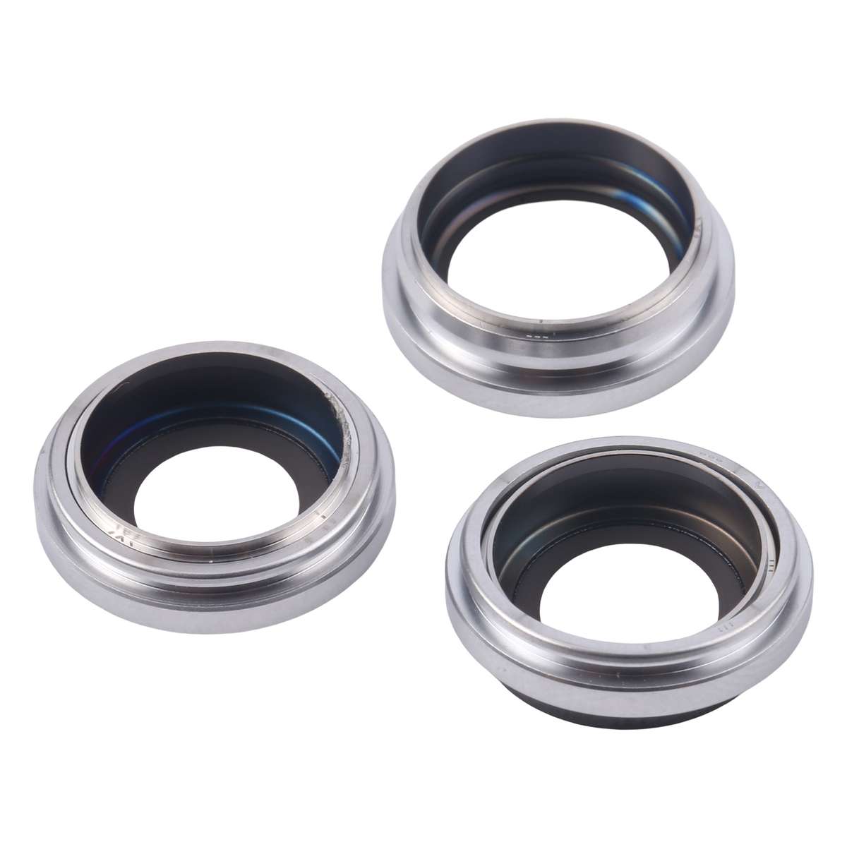 For iPhone 16 Pro Max 3pcs/Set Camera Lens Cover (Black)