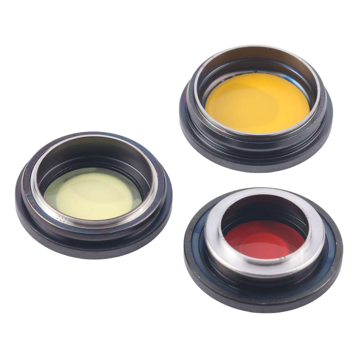 For iPhone 16 Pro 3pcs/Set Original Camera Lens Cover (Black)