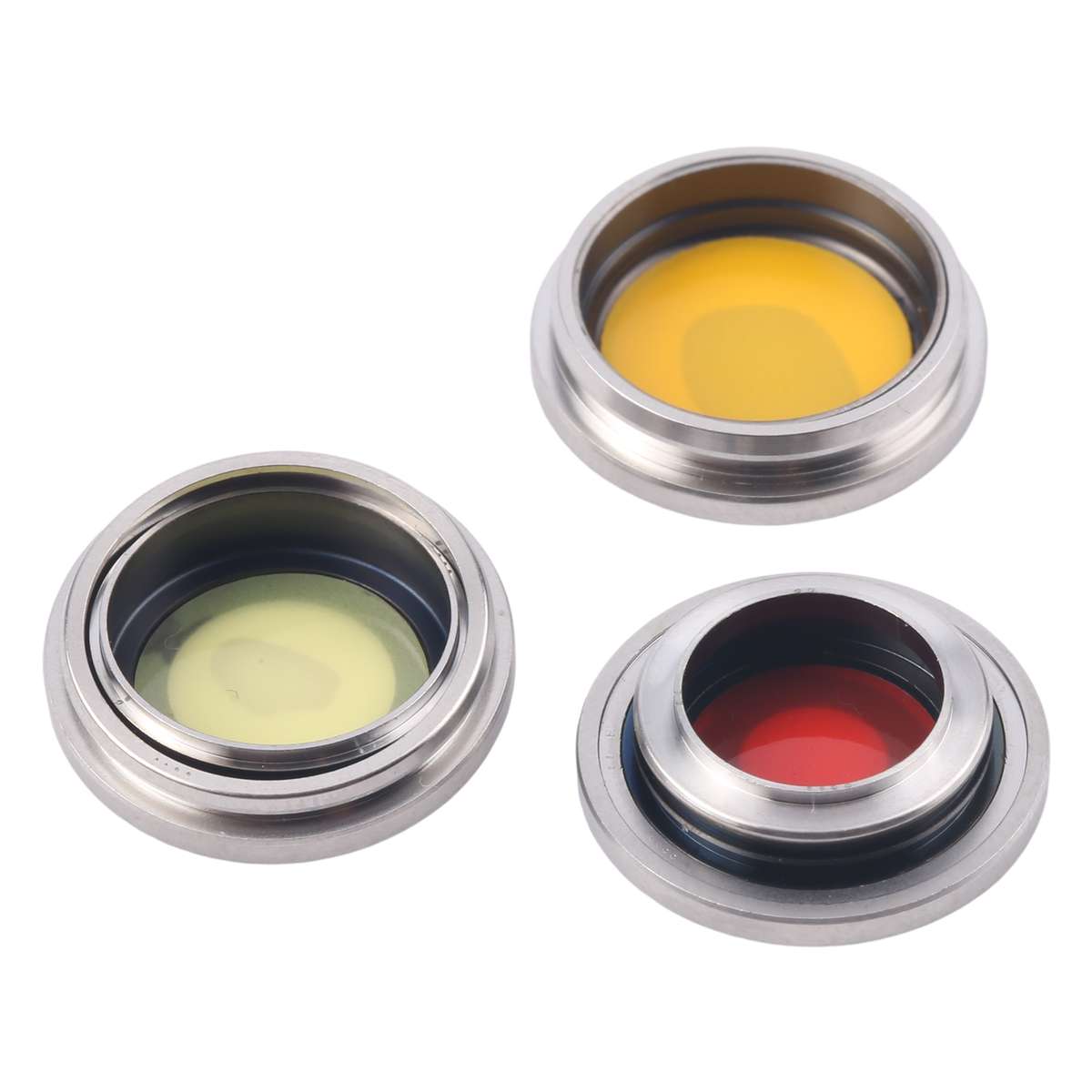 For iPhone 16 Pro 3pcs/Set Original Camera Lens Cover (Black)