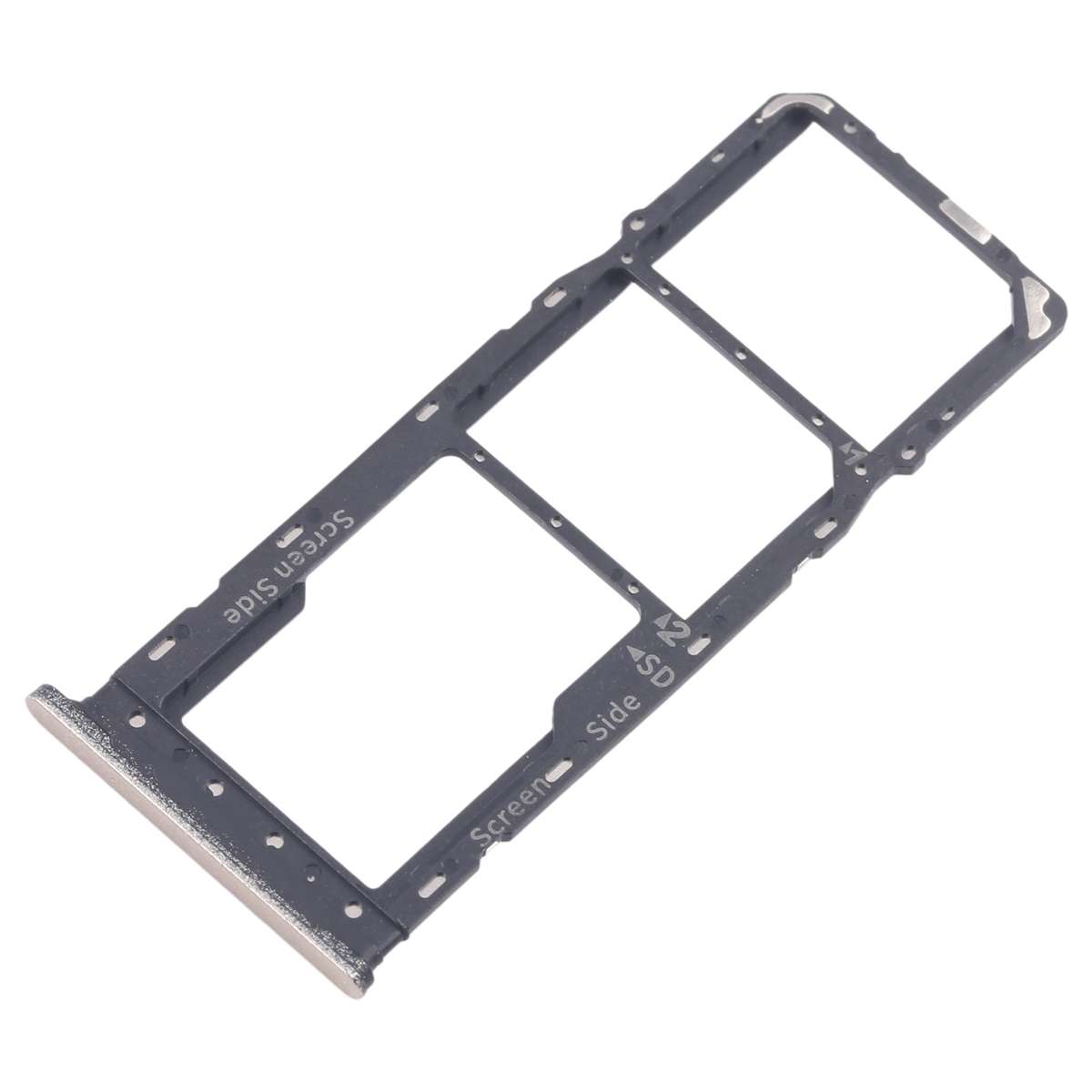 For Infinix Smart 8 Plus X6526 5pcs SIM Card Tray + SIM Card Tray + Micro SD Card Tray (Black)