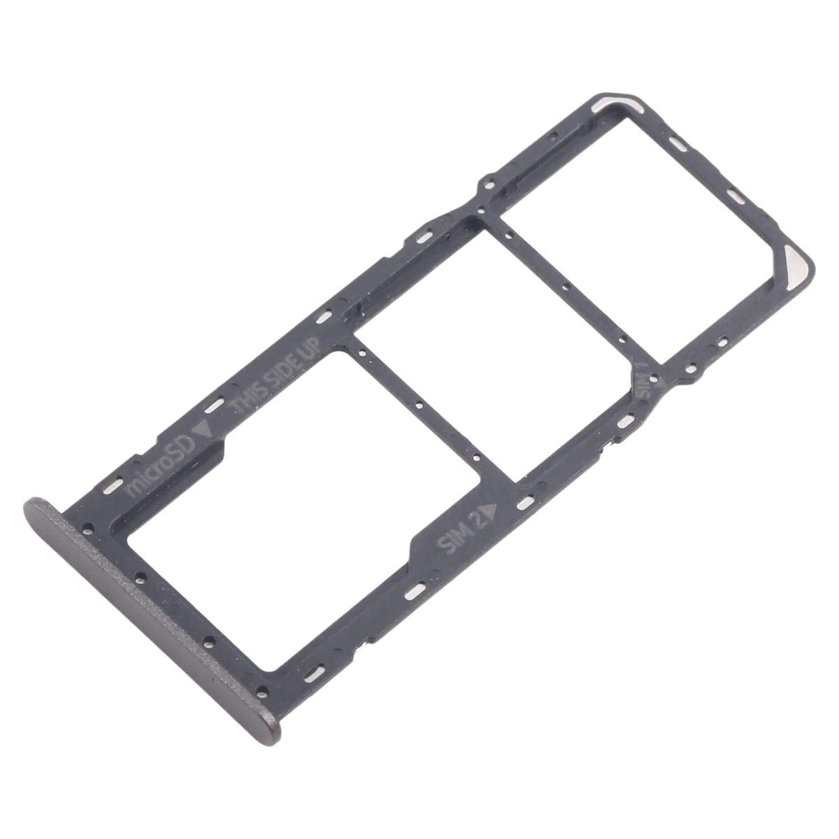 For Nokia C32 Original SIM Card Tray + SIM Card Tray + Micro SD Card Tray (Black)