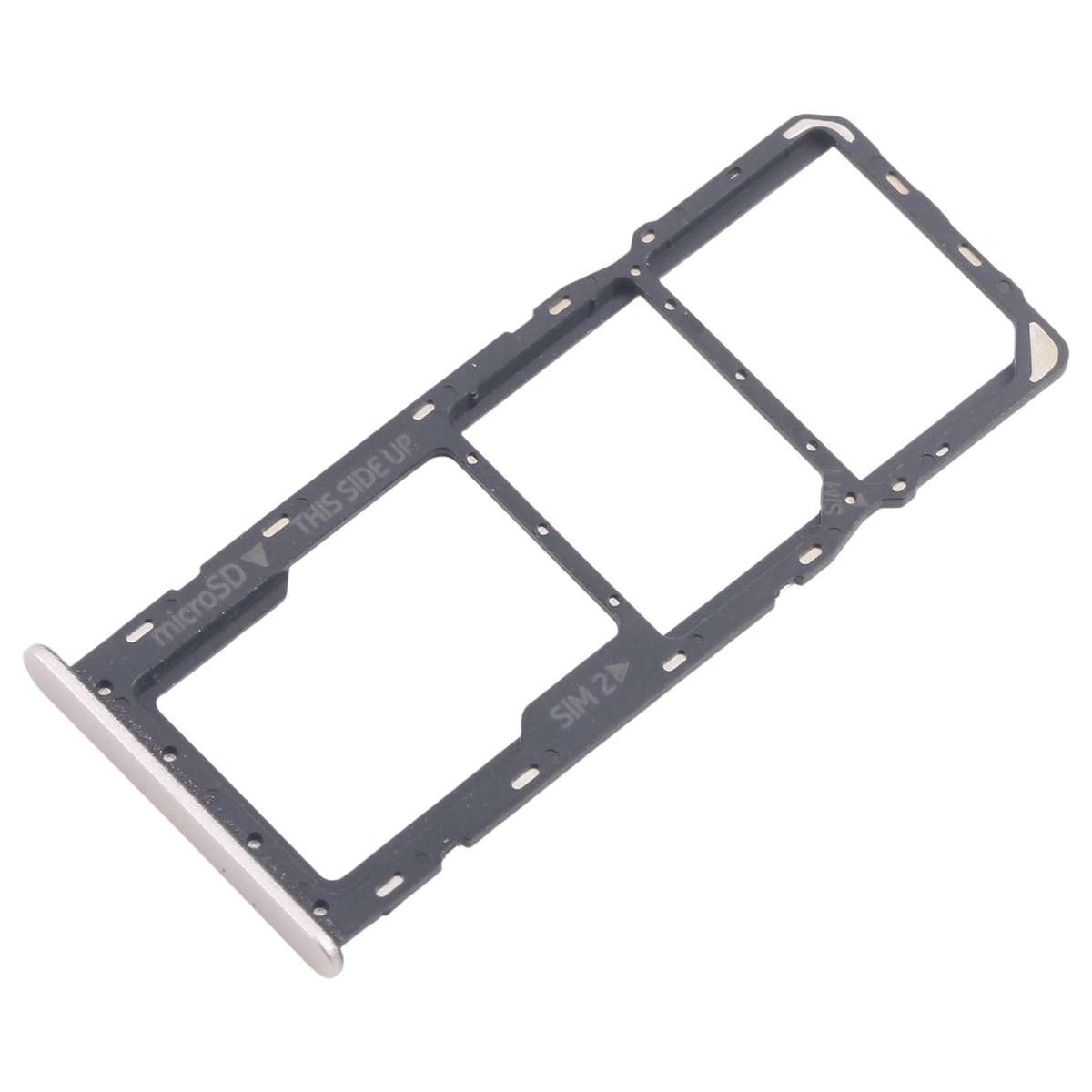 For Nokia C32 Original SIM Card Tray + SIM Card Tray + Micro SD Card Tray (Black)