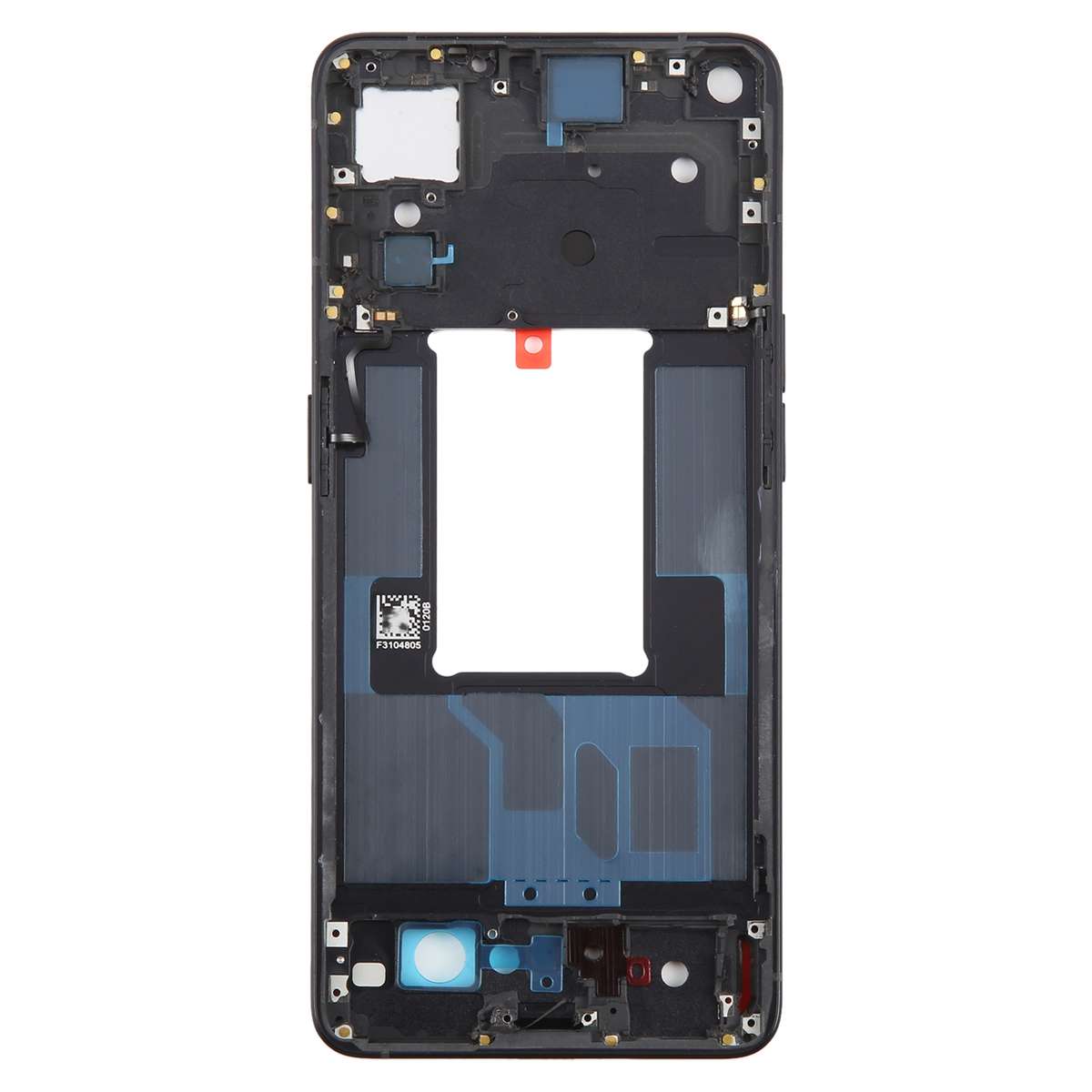 For OPPO Reno7 Pro 5G Front Housing LCD Frame Bezel Plate (Black)