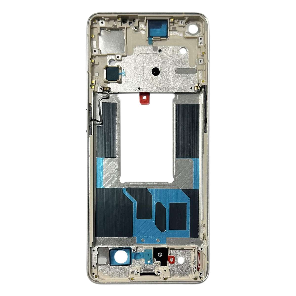 For OPPO Reno7 Pro 5G Front Housing LCD Frame Bezel Plate (Black)