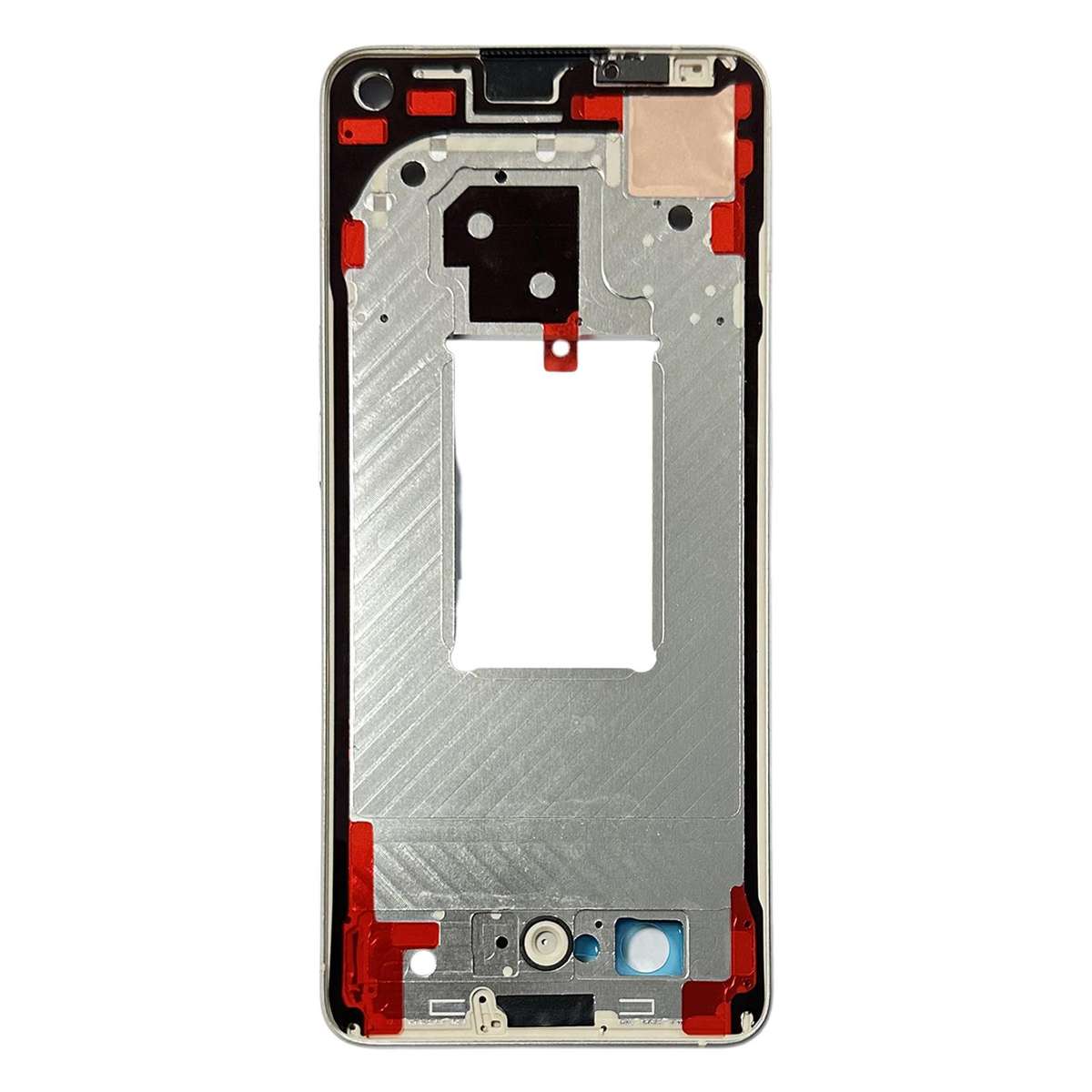 For OPPO Reno7 Pro 5G Front Housing LCD Frame Bezel Plate (Black)
