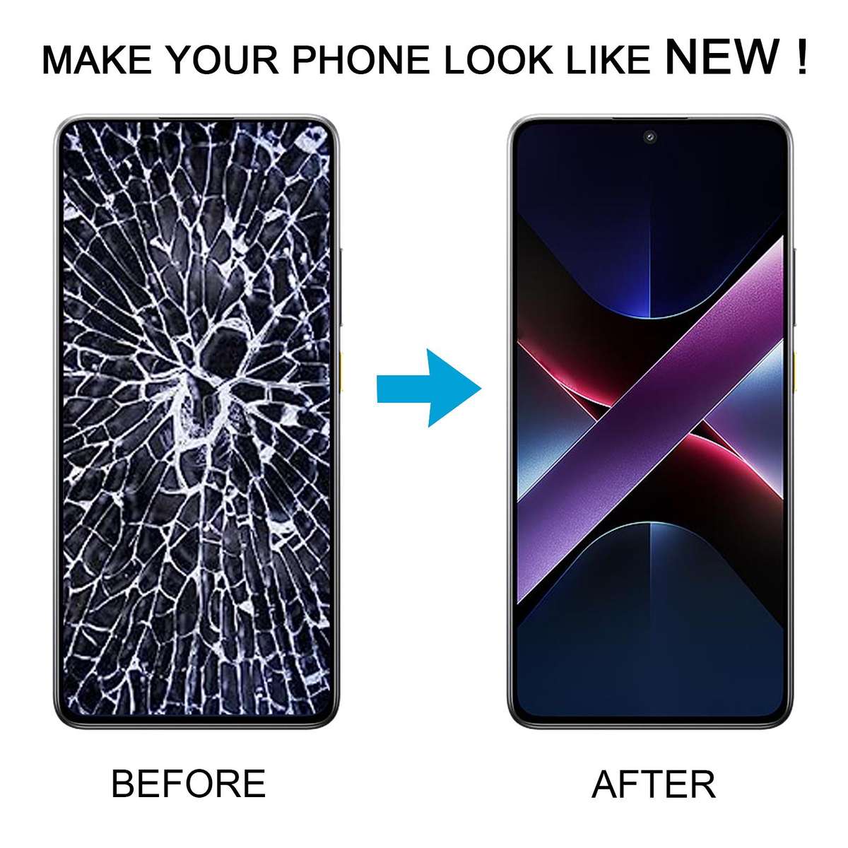 For Xiaomi Poco X7 Pro AMOLED Original LCD Screen Digitizer Full Assembly with Frame (Black)