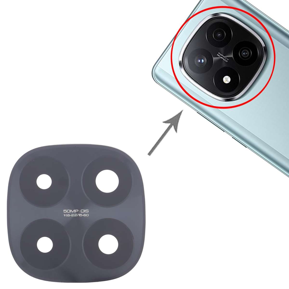 For Xiaomi Redmi Note 14 Pro+ 5G India 50MP Original Back Camera Lens