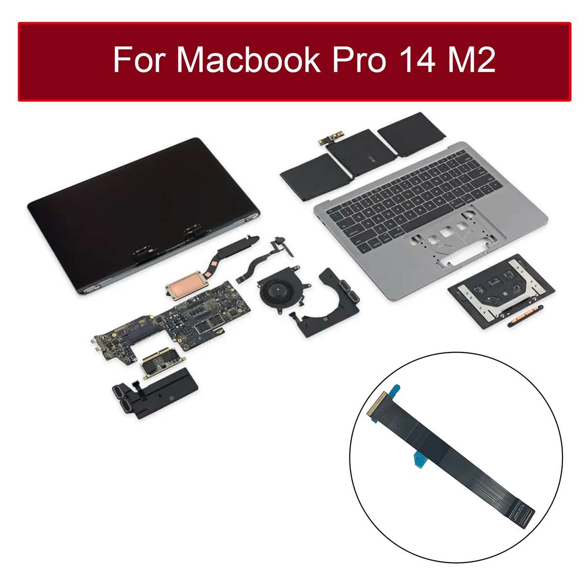 821-04155-01 Touchpad Flex Cable for Macbook Pro 14 M2 A2779 2023 EMC8102