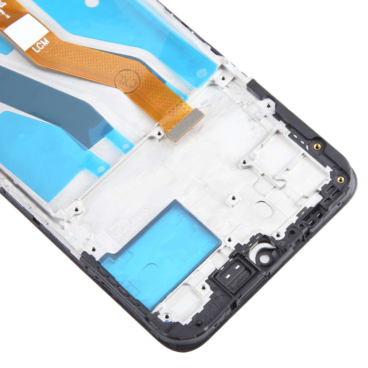 For T-Mobile REVVL V+ 5G LCD Screen Digitizer Full Assembly with Frame (Black)