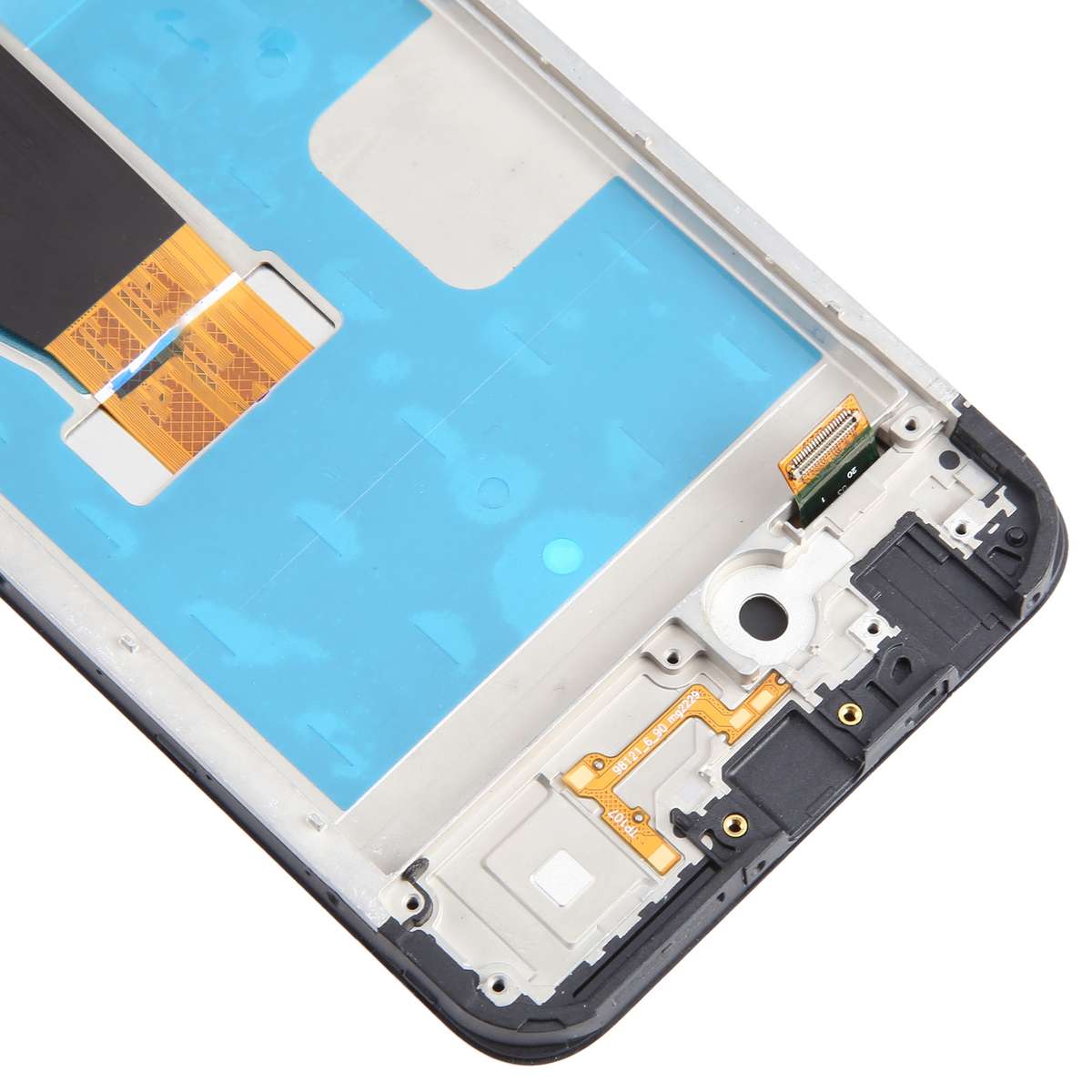 For T-Mobile REVVL V+ 5G LCD Screen Digitizer Full Assembly with Frame (Black)