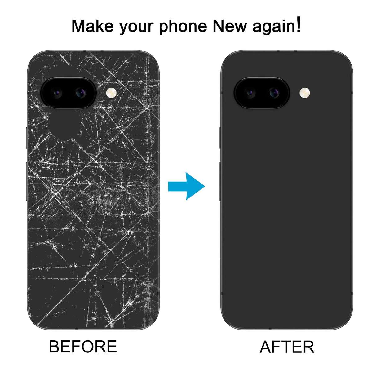For Google Pixel 9a Original Back Cover(Black)