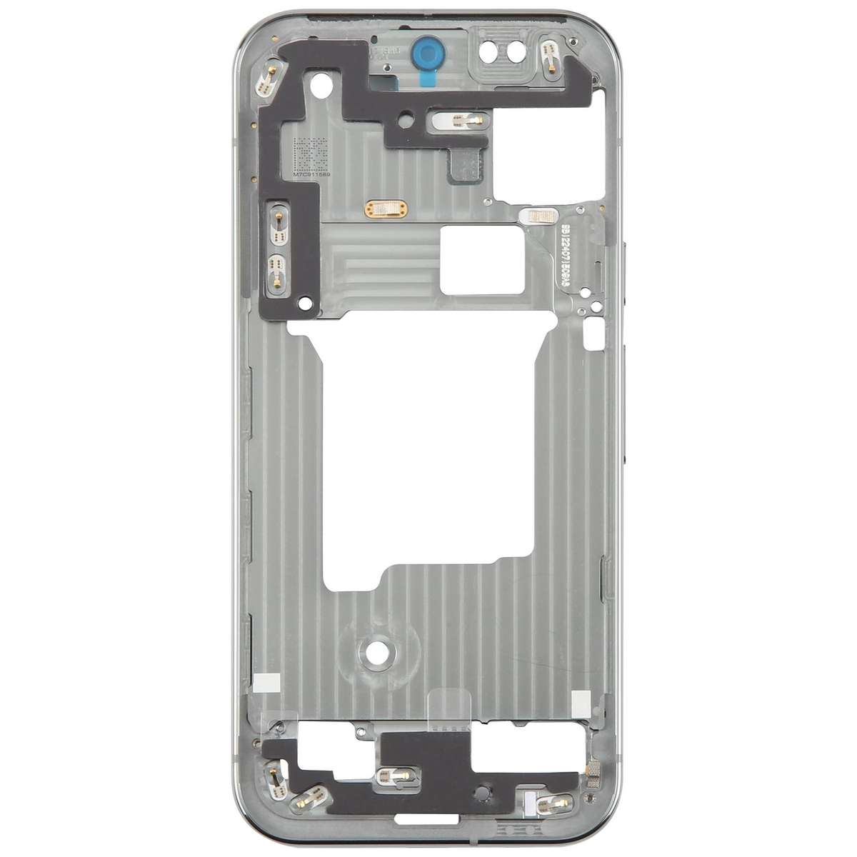 For Google Pixel 9 Pro Original Middle Frame Bezel Plate (Cyan)