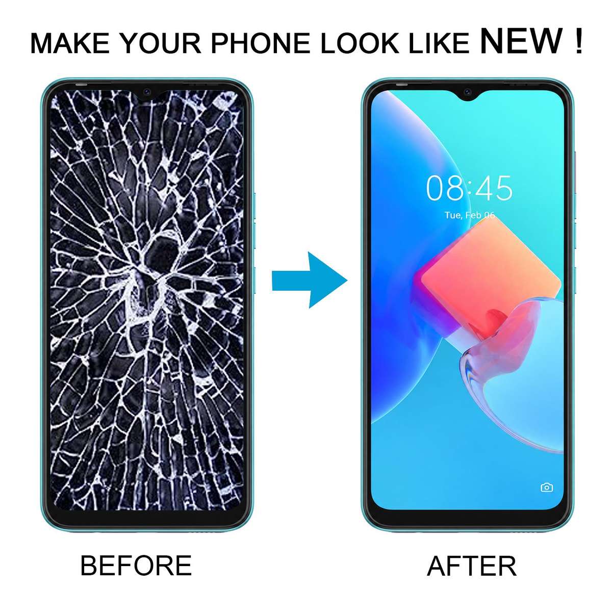 TFT LCD Screen For Tecno Spark 8C with Digitizer Full Assembly