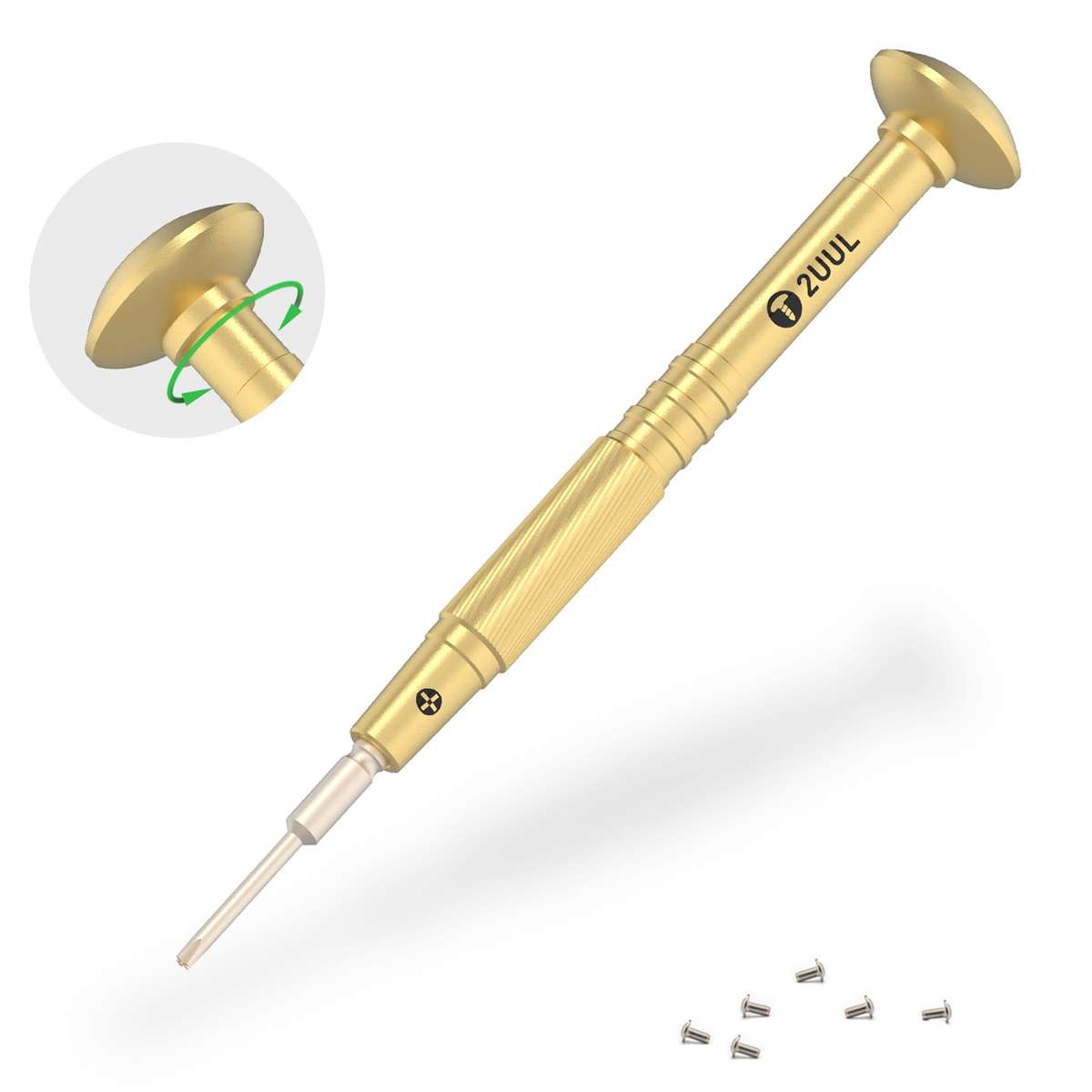2UUL Brass Handle Heavy Weight Screwdriver Set