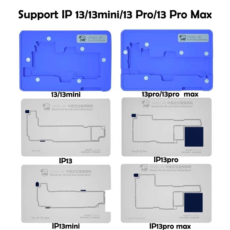 Mechanic iBGA 13 BGA Reballing Stencil Platform for iPhone 13~13 Pro Max