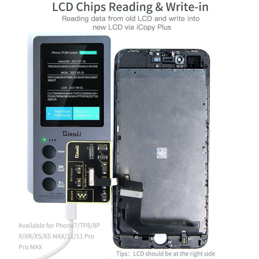 For iPhone 6 - 14 Pro Max 5 in 1 Qianli iCopy Plus 2.2 Repair Detection Programmer Set