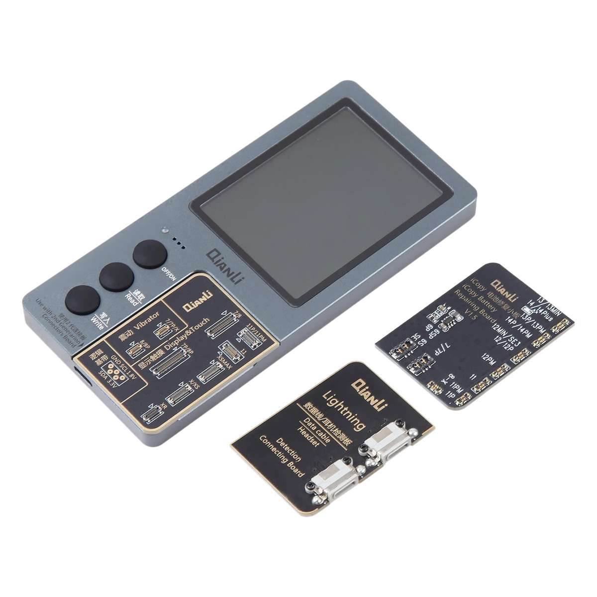 For iPhone 6 - 14 Pro Max 3 in 1 Qianli iCopy Plus 2.2 Repair Detection Programmer Set