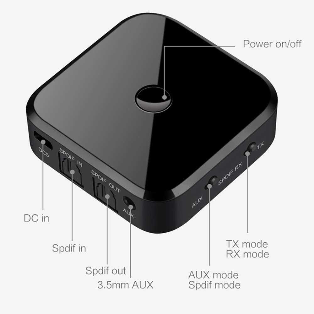 Bluetooth 5.0 Optical Fiber Bluetooth Receiver CSR8670 Bluetooth Transmitter 2 in 1 Supports APTX
