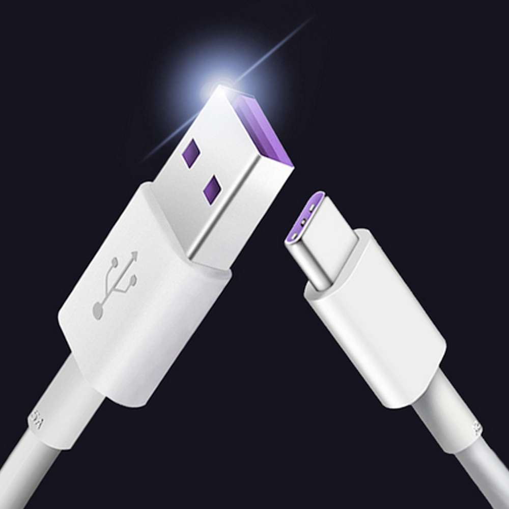 5A USB to USB-C / Type-C Flash Charging Data Cable, Cable Length: 1.5m