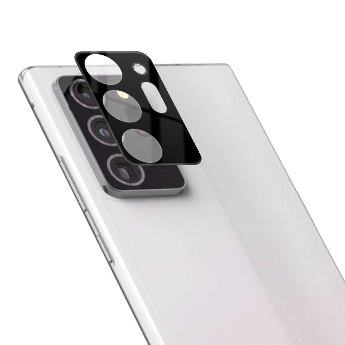 For Samsung Galaxy Note20 Ultra mocolo 0.15mm 9H 2.5D Round Edge Rear Camera Lens Temp ... (Black)