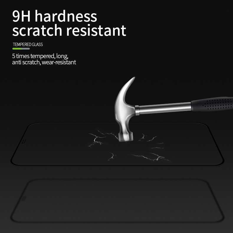 For iPhone 12 Pro Max PINWUYO 9H 2.5D Full Screen Tempered Glass Film(Black)