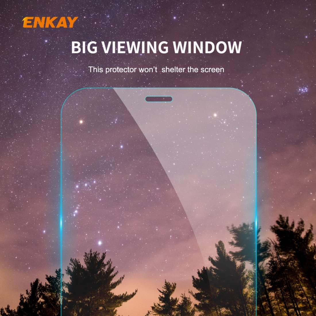 For iPhone 12 Pro Max 2pcs ENKAY Hat-Prince 0.26mm 9H 2.5D Curved Edge Explosion-proof Tempered Gl