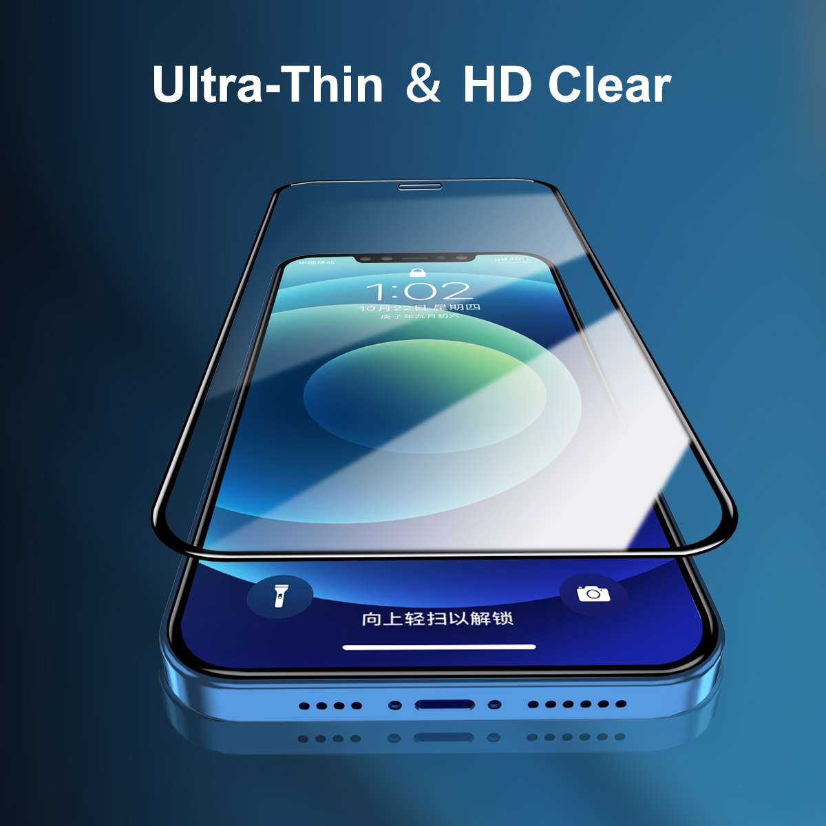 For iPhone 12 Pro Max 2pcs ENKAY Hat-Prince Full Glue 0.26mm 9H 2.5D Tempered Glass Full Coverage