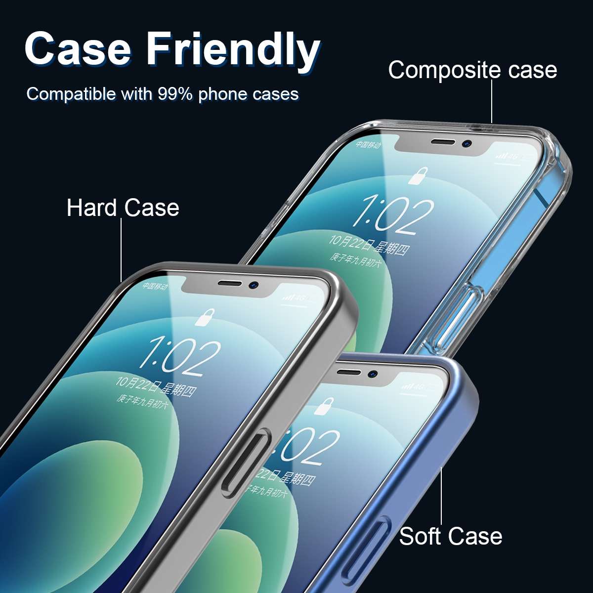 For iPhone 12 Pro Max 2pcs ENKAY Hat-Prince Full Glue 0.26mm 9H 2.5D Tempered Glass Full Coverage