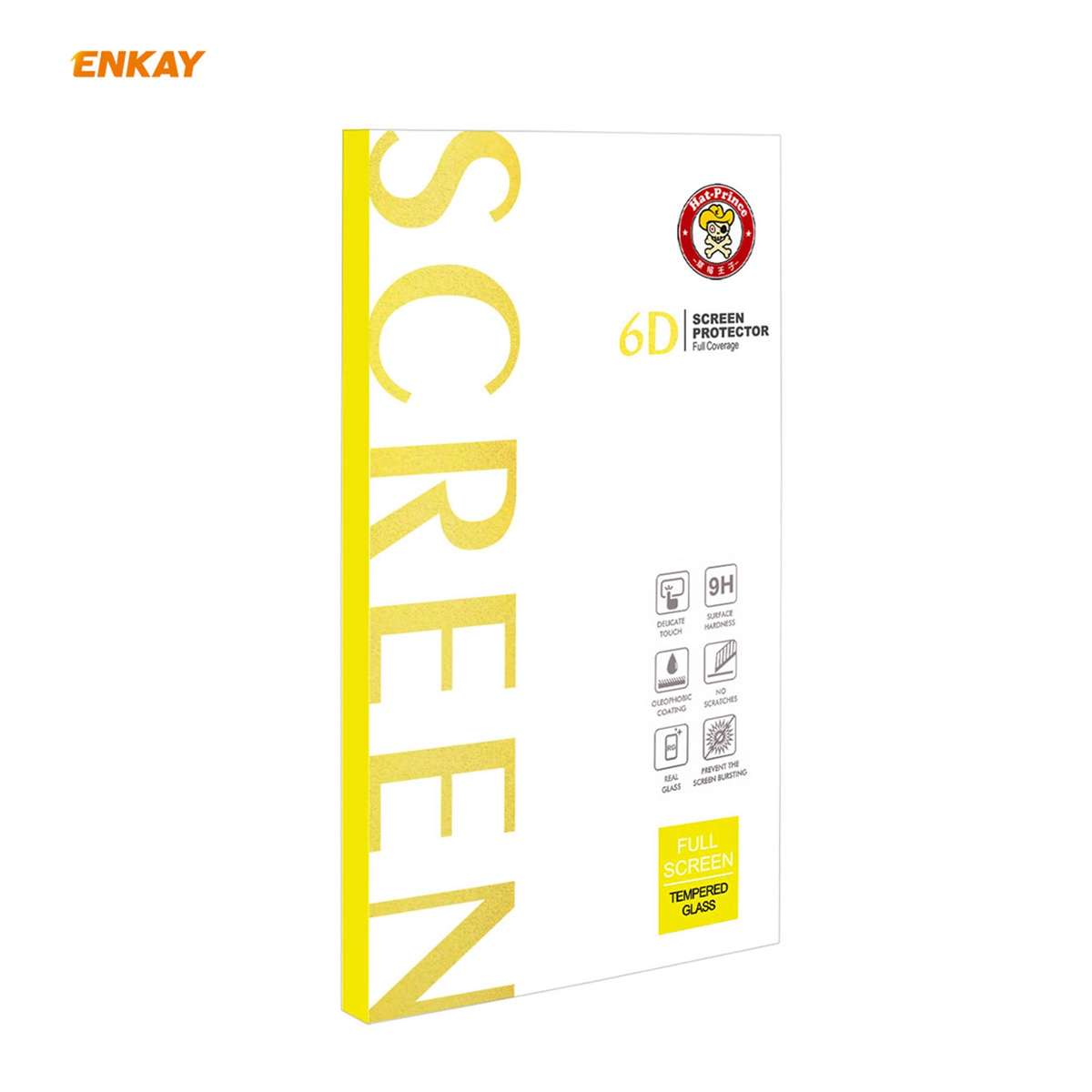For iPhone 12 Pro Max ENKAY Hat-Prince 0.26mm 9H 6D Curved Full Coverage Tempered Glass Protector