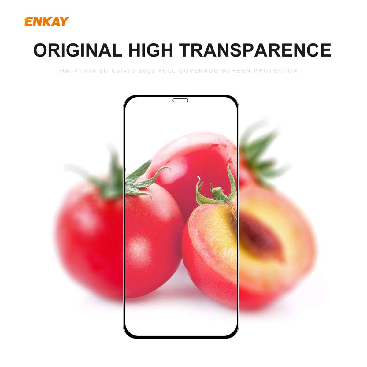 For iPhone 12 Pro Max ENKAY Hat-Prince 0.26mm 9H 6D Curved Full Coverage Tempered Glass Protector