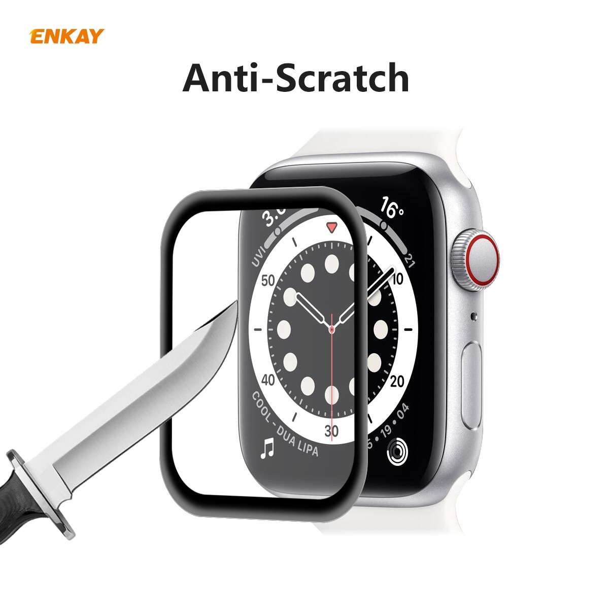 For Apple Watch 6/5/4/SE 40mm 10 PCS ENKAY Hat-Prince 3D Full Screen Soft PC Edge + PMMA HD Screen