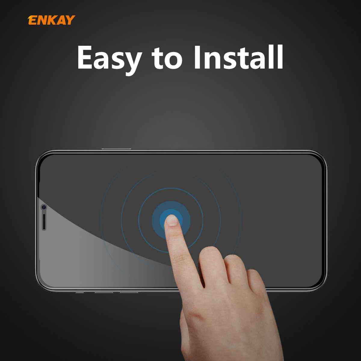 For iPhone 12 Pro Max 5pcs ENKAY Hat-Prince 0.26mm 9H 6D Privacy Anti-spy Full Screen Tempered Gla