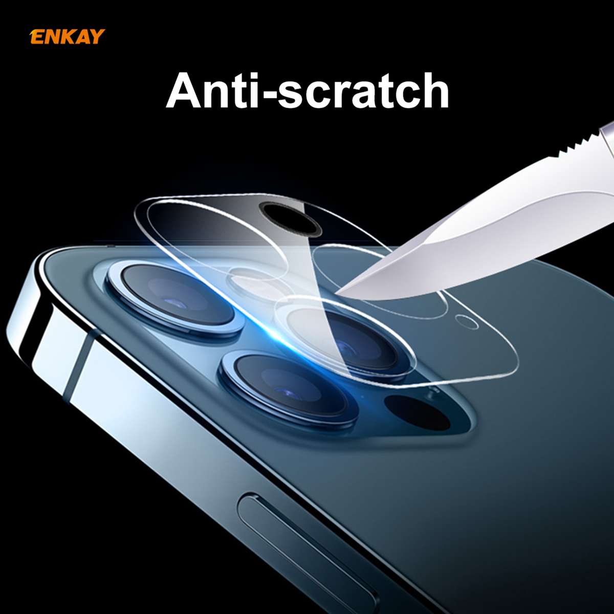 For iPhone 12 Pro ENKAY Hat-Prince 9H Rear Camera Lens Tempered Glass Film Full Coverage Protector