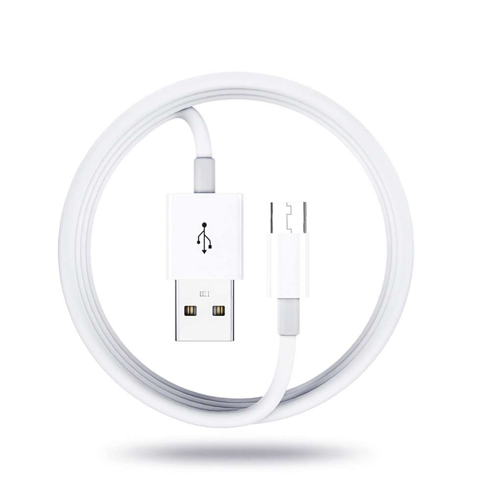 XJ-023 2 PCS USB Male to Micro USB Male Interface Charge Cable, Length: 1m