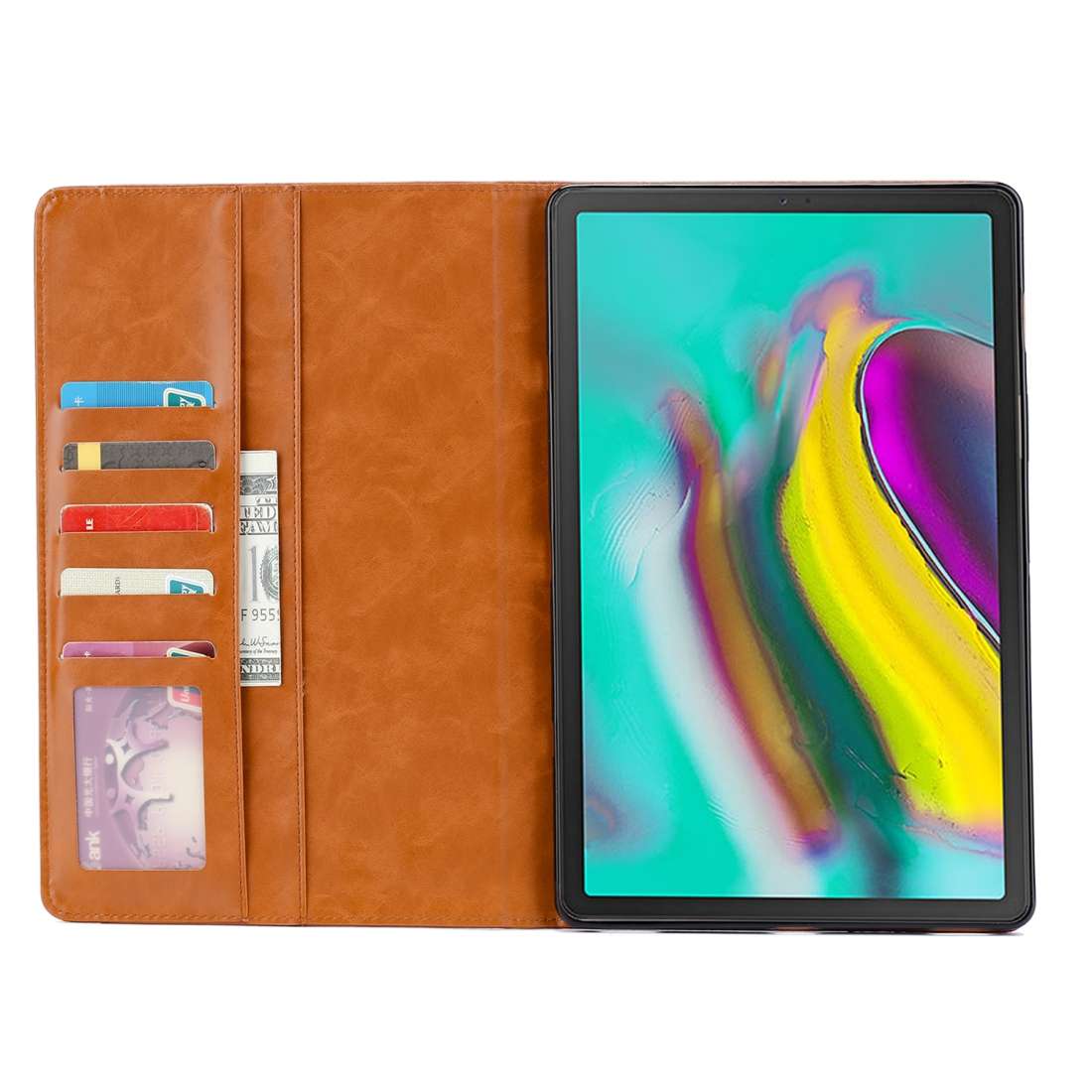 Knead Skin Texture Horizontal Flip Leather Case for Galaxy Tab S5e 10.5 T720 / T725, wit ... (Red)