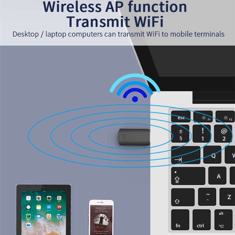 JD-06K 2 in 1 USB Wireless Network Card Bluetooth Adapter