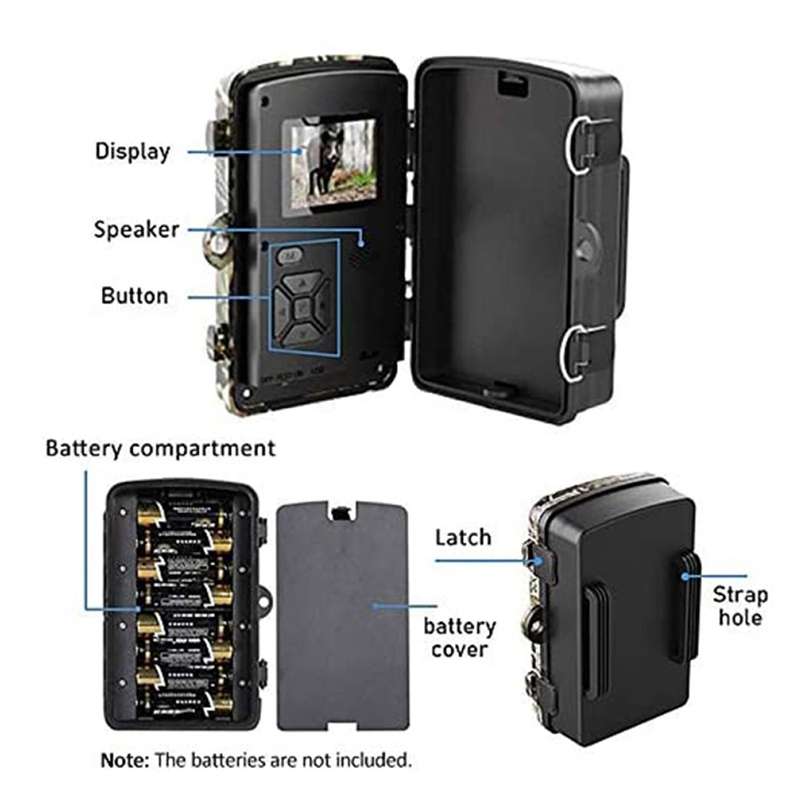 DL001 Hunting Camera 12MP 1080P 26 LEDs 940nm Night Vision