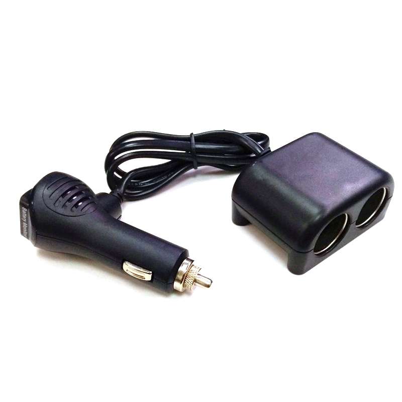 Cigarette Lighter Adapter 2 Socket Cigarette Lighter Splitter with LED Voltage Display USB Car Cha