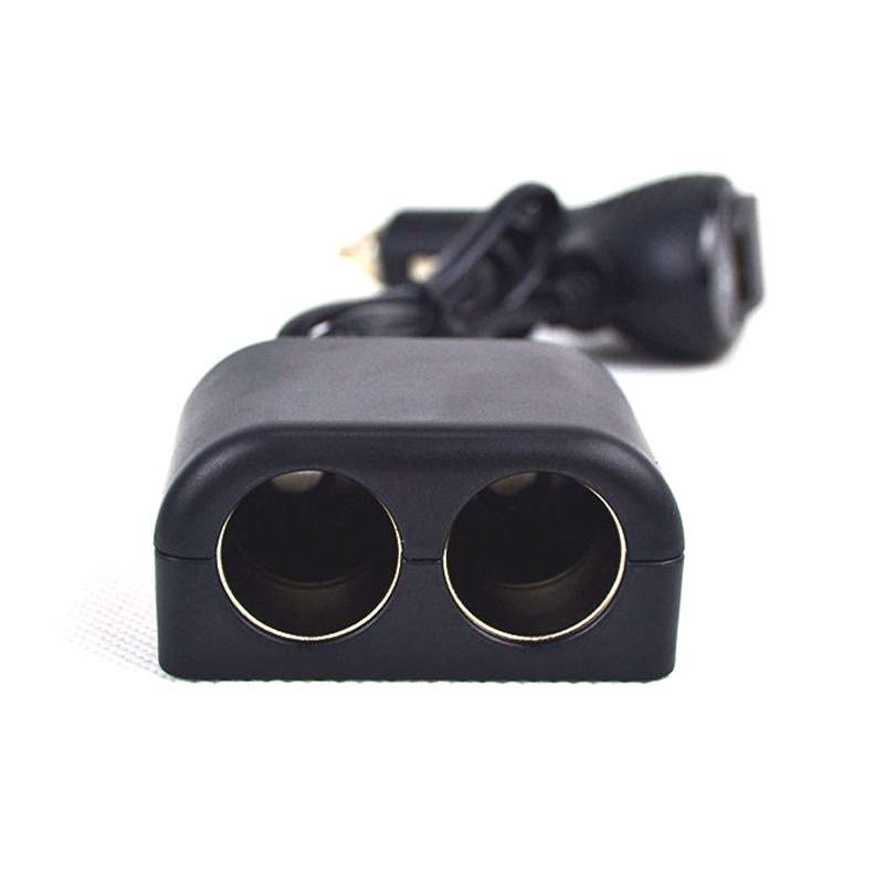 Cigarette Lighter Adapter 2 Socket Cigarette Lighter Splitter with LED Voltage Display USB Car Cha