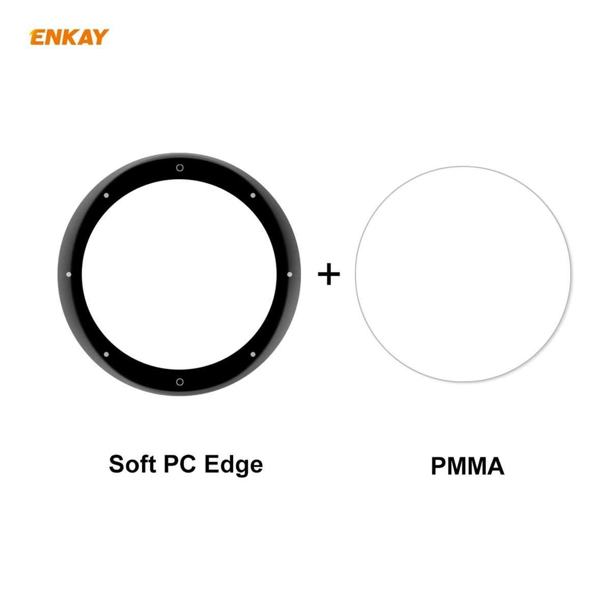 For Garmin Venu 2S / Vivoactive 4S 40mm ENKAY Hat-Prince 3D Full Screen Soft PC Edge + PMMA HD Scr