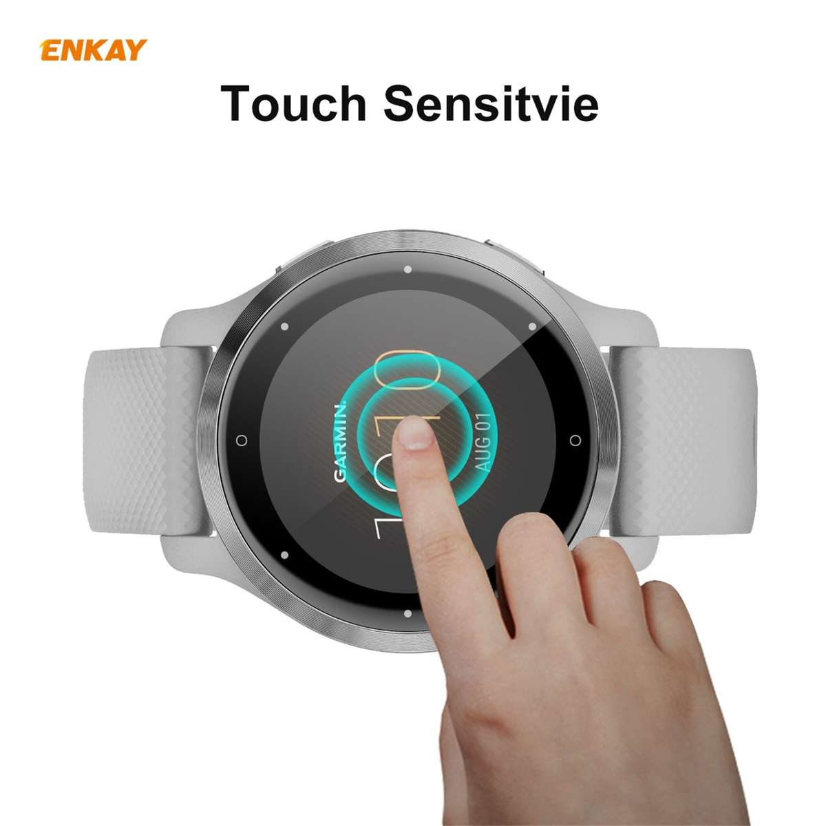 For Garmin Venu 2S / Vivoactive 4S 40mm ENKAY Hat-Prince 3D Full Screen Soft PC Edge + PMMA HD Scr