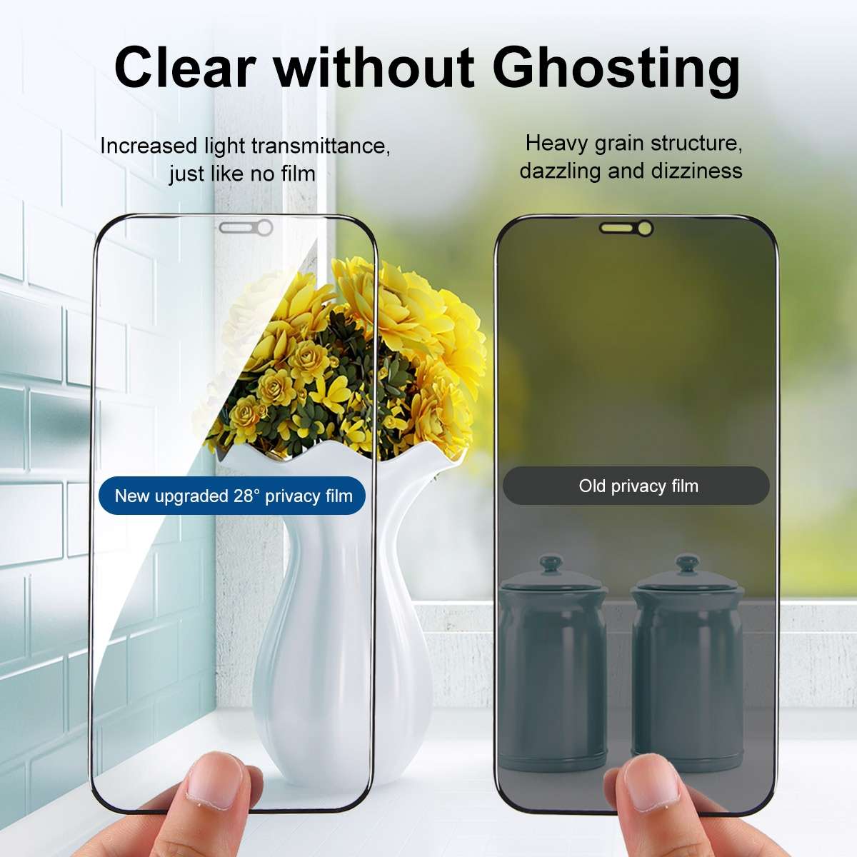 5 PCS ENKAY Hat-Prince Full Coverage 28 Degree Privacy Screen Protector ... For iPhone 11 Pro Max